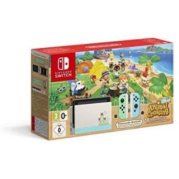 Nintendo Switch HW - Consola Edición Animal Crossing - Verde/Azul