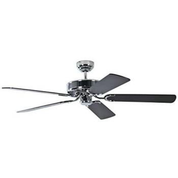 Pepeo 4260316670106 Ventilador de techo, 58 W, 240 V, negro/rayas negras, 132 cm
