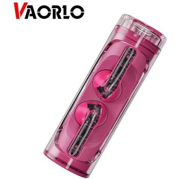 Auriculares Inalámbricos VAORLO con Cancelación de Ruido, Micrófono HD, Mini Intrauditivos Deportivos, Resistentes al Agua, Color Púrpura