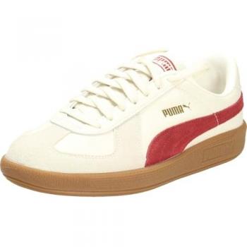 Puma Army Trainer Unisex Sneakers - White/Red - EU36 to EU47