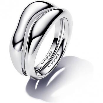 Anillo Combinable de Plata de Ley con Diseño Orgánico - Pandora 193264C00