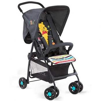 Hauck Sport Silla de paseo ligera y practica para bebes de 0 meses hasta 15 kg, sistema de arnés de 5 puntos, respaldo reclinable, plegable, Negro