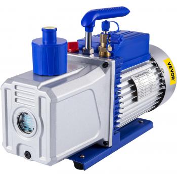 Bomba de vacío de refrigerante Vevor 10cfm 2 etapas 1hp, capacidad de 254 L/m, velocidad de 2000 r/min, capacidad del aceite de 600ml
