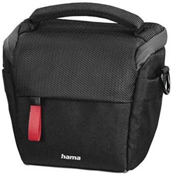 Bolsa de cámara Hama Matera 100 Colt, negra, flexible, con cremallera y correas para accesorios
