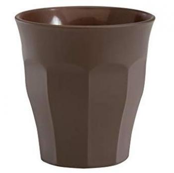 Set de 6 Vasos Duralex Picardie Marrón 90 ml Ø 6,5 x 6,7 cm - Vidrio Templado Resistente y Apilable - Diseño Clásico y Elegante