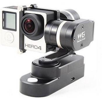 FeiYu Tech WG 3-Ejes Gimbal Cardán Llevable Estabilizador de Mano Compatible con Gopro LCD Touch BacPac de aluminio del trípode