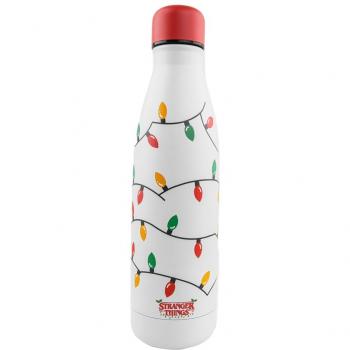 Botella de Agua Aislada Cinereplicas Stranger Things Christmas Lights 500ml Licencia Oficial