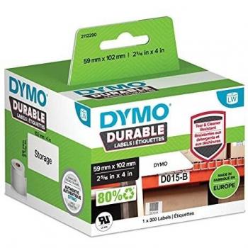 DYMO 2112290 Durable Blanco Etiqueta para Impresora Autoadhesiva