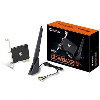 Adaptador de Red Interno GIGABYTE GC-WBAX210 Wi-Fi 6E y Bluetooth 5.2, 2400 Mbps, PCIe x1