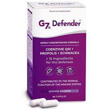 G7 Defender. Fórmula Mejorada. Suplemento Que Contribuye Al Correcto Funcionamiento Del Sistema Inmune Ayudando A Las Defensas Contra Las Agresiones Externas. 60 Cápsulas.