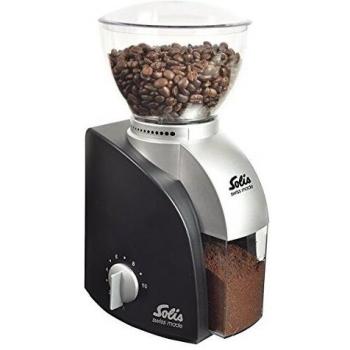 Solis 166, Negro, Plata, Transparente, 100 W, 1000 g - Molinillo de café