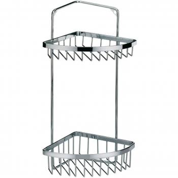 kela Galant Corner Rack, Acero Inoxidable, Plata, 20 x 14,5 x 34 cm