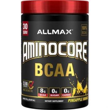 AllMax Nutrition Aminocore BCAA Powder - Pineapple Mango Flavor, 315g