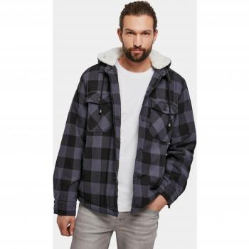 Chaqueta Lumberjack Gris Brandit para Hombre - Modelo Hooded - Tallas de la L a la 5XL