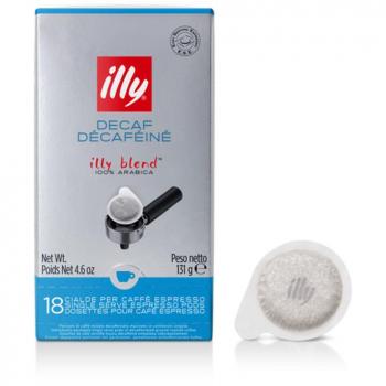 Illy Caffe Espresso Pods (Decaffeinated, Green Band) 18 Count Box