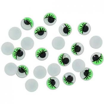 Smart Smart Wall Paint Ojos Movibles Adhesivos 12mm Ø 40 Unidades, Verde