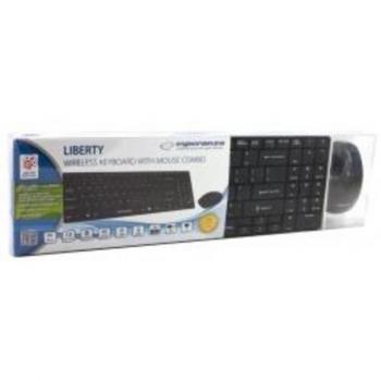 Esperanza EK122K Combo de Teclado y Ratón Inalámbrico RF QWERTY Negro