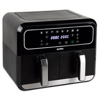 Freidora Sin Aceite Cofan Doble Cubeta Pantalla Táctil 8 Programas Cestas Lavavajillas Acabado Inteligente 8 litros 1700 W