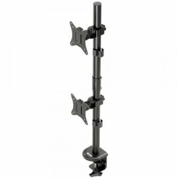 Soporte para 2 Monitores Vertical de 17-32 VESA 75x75/100x100 Máx 9Kg Negro PcCom Essential