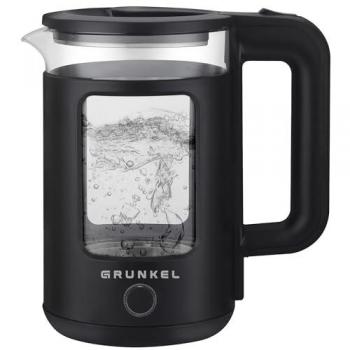 Hervidor Eléctrico de Agua Grunkel HV-18CWPNG, 1,8L, 1500W, Apagado Automático, Negro