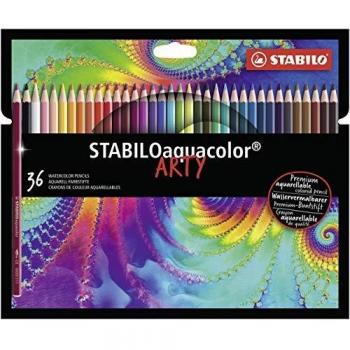 Estuche ARTY de 36 Lápices Acuarelables STABILO Aquacolor