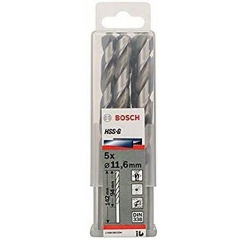 Bosch 2 608 585 534 - Pack de 5 brocas para metal HSS-G, DIN 338