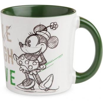 Taza Egan Minnie Vive Ríe Ama Verde