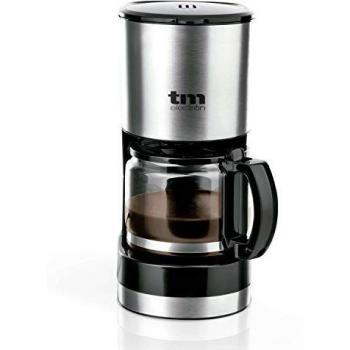 TM Electron TMPCF007 Cafetera Eléctrica 6 Tazas, 600W, Jarra de 0,6L, Filtro Extraíble, 600 W, 6 Cups, Plástico, Acero Inoxidable