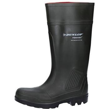 Bota de trabajo Dunlop Purofort Professional verde para agricultura - Talla 48