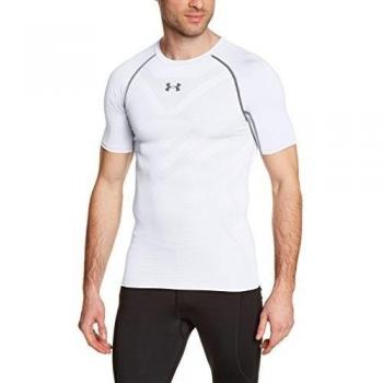 Under Armour - Camiseta de compresión interior deportiva para hombre, talla M, color blanco