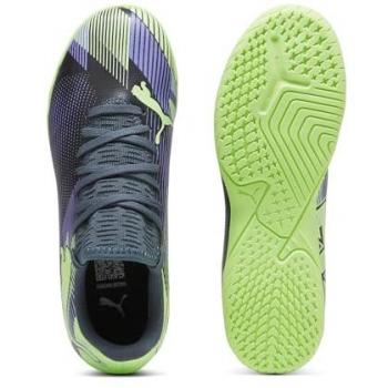 Puma Zapatos de fútbol Future 7 Play It Jr, características: color negro y gris (Gray Skies-Elektro Purple-Fizzy Apple White), talla 38 EU, diseño para niños, modelo 107952-03
