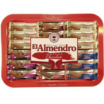 Bandeja turrones de chocolate El Almendro 375g
