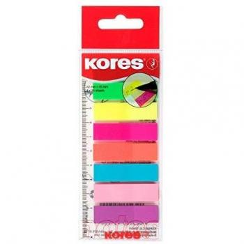 Marcapáginas con regla 12 x 45 mm, 8 colores Tiras Adhesivas, teñida Notes Índice