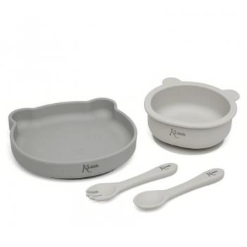 Set Vajilla Silicona con Ventosa de Kiokids