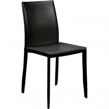Silla de comedor de piel regenerada Andrew