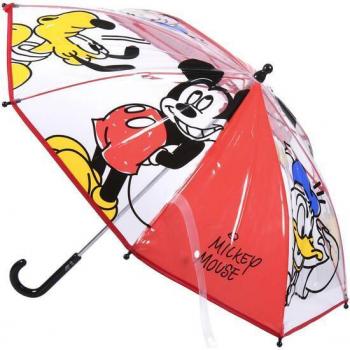 Paraguas Manual POE Mickey Rojo - Cerdá, ¡protégete de la lluvia con estilo!