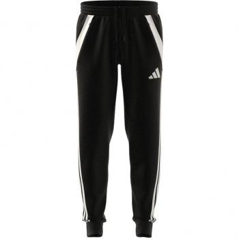 Pantalones de fútbol Adidas Tiro24 para hombre, color negro, fabricados con material transpirable, ajuste regular, diseño clásico con detalles en contraste y tecnología de absorción de humedad