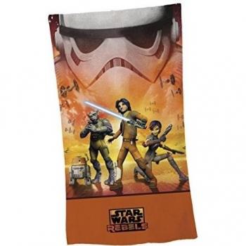 Global Labels G 104 400 SWR1 100 Star Wars Rebels Toalla de Playa, Terciopelo 75 x 150 cm