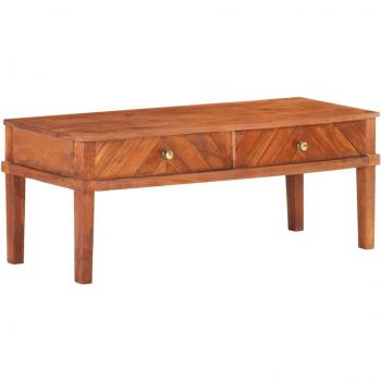 Soporte de TV de madera maciza de acacia 110x40x41 cm