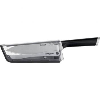 Cuchillo de Chef Tefal Ever Sharp 16,5 cm con Afilador Integrado en Acero Inoxidable Alemán