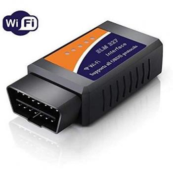 OUNDEAL Escáner OBD2 WiFi, OBD2 ELM327 Coche Diagnóstico Escáner Herramienta con 3000 Código Base de Datos, OBDII Diagnóstico del Motor Analizador para Coche para iOS, Android, Windows
