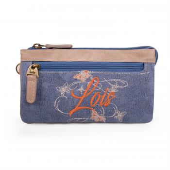 Monedero Triple Mujer Lois Palm Azul - Azul