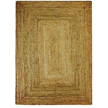 Alfombra de yute natural para salón o dormitorio - 160 x 230 cm - trenzada