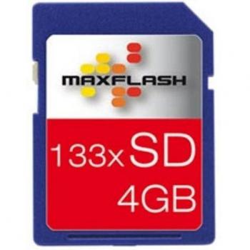 MaxFlash 133X Secure Digital - Tarjeta de memoria SecureDigital de 4 GB