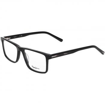Pepe Jeans Gafas Graduadas PJ 3458 C5 - Montura de gafas para hombre, color negro, tamaño 54