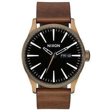 Nixon Reloj Analógico para Unisex Adultos de Cuarzo con Correa en Cuero A105-3053-00