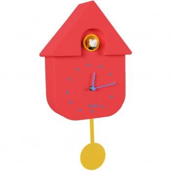 Reloj Cuco casita Fisura 'Multicolor' con sonido de pájaro y movimiento de péndulo