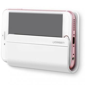 Soporte Móvil a Pared, UGREEN Soporte para Carga de Celulares y Tabletas Montado en Pared Autoadhesivo Porta Móvil Compatible con Smartphones y Tablets iPhone, iPad, etc.