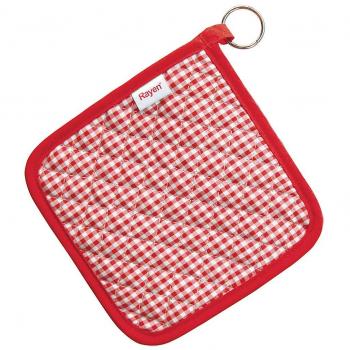 Rayen 6104 - Pack de 2 agarraderas, tejido anti-calórico, color rojo