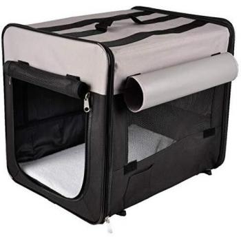 Bolso Transportín de Tela Negro para Perros Grandes Flamingo